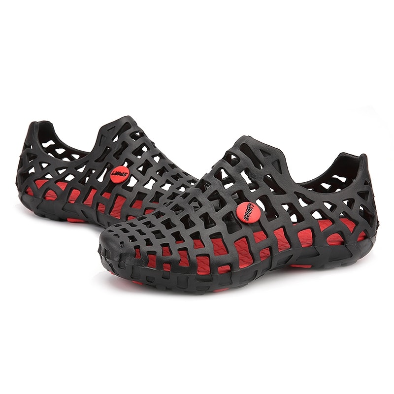 Summer Men's & women's Breathable Slippers Shoes Hollow-out Hole ...